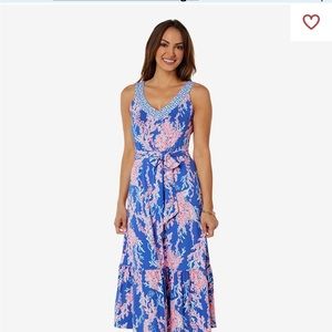 Lilly Pulitzer Madden MIDI Dress S new